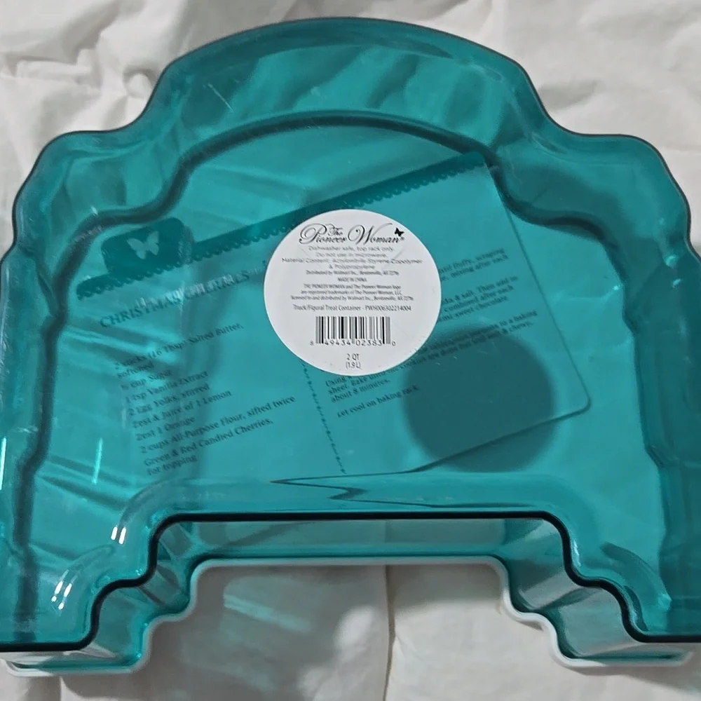 The Pioneer Woman Holiday Truck Pillow - Blue and Red Storage Container